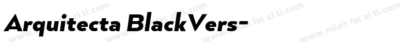 Arquitecta BlackVers字体转换
